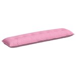 vidaXL Coussin de Dos Rose 200 x 19 x 50 cm tissu