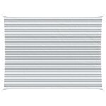 vidaXL Voile d'ombre Gris clair et blanc 6 x 8 m
