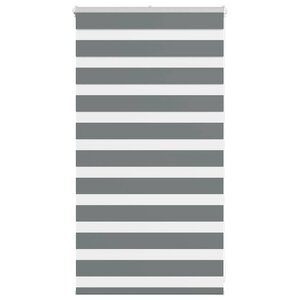 vidaXL Store zèbre gris foncé largeur du tissu 85 9 cm polyester