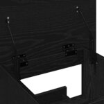 vidaXL Podium avec roue Chêne noir 55 x 55 x 107 cm Bois d'ingénierie