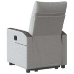 vidaXL Fauteuil inclinable électrique gris nuage tissu