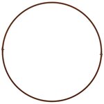 vidaXL Anneau de jardinière 5 Pièces Marron 40 x 40 x 20 cm Acier patiné