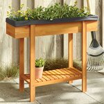 vidaXL Lit surélevé de jardin 90x30x75 cm bois massif acacia
