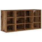 vidaXL Cabinet à chaussures Bois ancien 103x30x51 cm Bois d'ingénierie