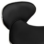 vidaXL Tabouret de salon et spa Noir Similicuir