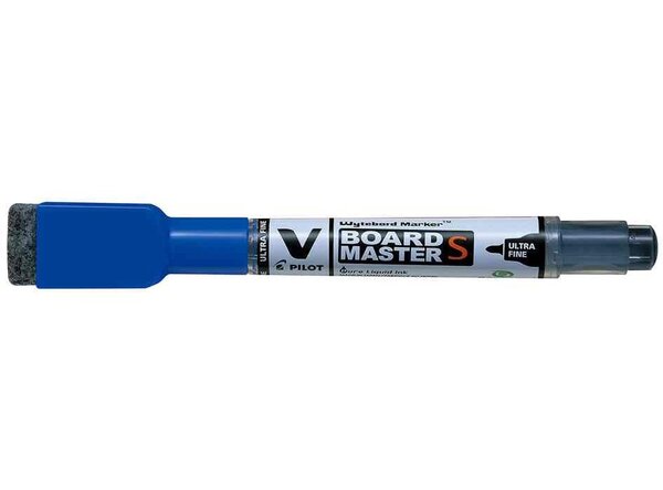 Marqueur tableau blanc V BOARD MASTER S avec effacette Bleu PILOT