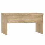 vidaXL Table basse chêne sonoma 80x50 5x41 5 cm bois d'ingénierie