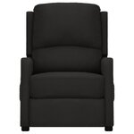 vidaXL Fauteuil de massage Noir Tissu