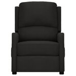 vidaXL Fauteuil de massage Noir Tissu