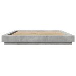 vidaXL Cadre de lit sans matelas gris béton 160x200 cm