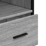 vidaXL Armoire de salle de bain sonoma gris 35x37 5x100 cm