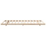 vidaXL Cadre de lit surélevé Marron 80 x 220 cm Bois massif en pin