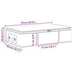 vidaXL Boîte de rangement avec fenêtre latérale transparente 6 Pièces