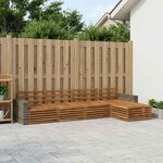 vidaXL Ensemble de canapés d'extérieur 5 Pièces Naturel