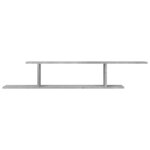 vidaXL Étagère TV murale Gris béton 125x18x23 cm Bois d’ingénierie