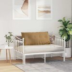 vidaXL Coussin de Dos Marron 100 x 50 cm Tissu en velours côtelé