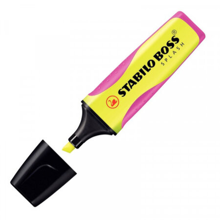 Surligneur jaune fluo - stabilo boss splash