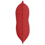 vidaXL Coussin de Dos Rouge 80 x 19 x 50 cm tissu
