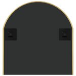 vidaXL Miroir mural Doré 90x40 cm Ovale