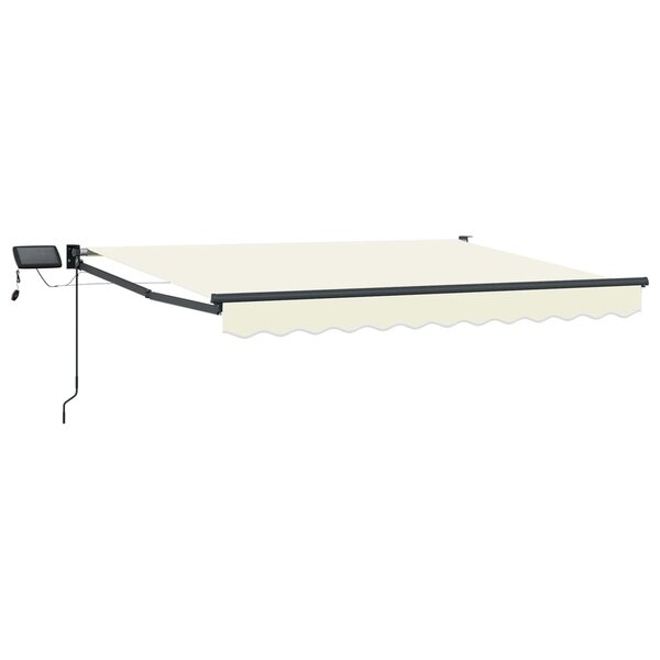 vidaXL Store rétractable manuel avec LEDs 3 5 x 2 m