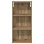 vidaXL Armoire murale de salle de bain Chêne artisan 30 x 16 x 62 5 cm