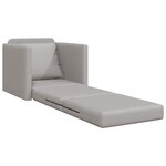 vidaXL Canapé-lit avec coussin Gris nuage 74 x 77 x 81 cm tissu