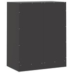 vidaXL Buffet noir 67x39x83 cm acier