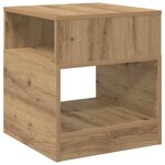 vidaXL Table d'appoint 2 Pièces Chêne artisanal 40 5 x 40 x 45 cm
