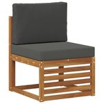 vidaXL Sofa de milieu extérieur Bois d'Acacia Massif Naturel