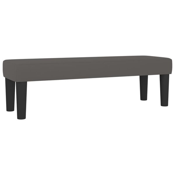 Banc banquette gris 100 x 30 x 30 cm synthétique 02_0010545