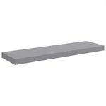 vidaXL Étagères murales flottantes 2 Pièces gris 80x23 5x3 8 cm MDF
