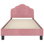vidaXL Cadre de lit pour enfants avec tête de lit Rose 80 x 200 cm