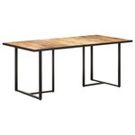 vidaXL Table de salle à manger 180 cm Bois de manguier brut