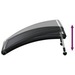 vidaXL Panneaux de chauffage solaire de piscine courbés 3 Pièces 110x65cm