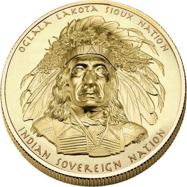 Pièce de monnaie en Or 50 Dollars g 31.1 (1 oz) Millésime 2025 Indian Chief RED CLOUD