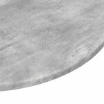 vidaXL Plateau de table Gris béton 70 x 70 x 1.5 cm Bois d'ingénierie