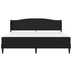 vidaXL Cadre de lit avec tête de lit Noir 180 x 200 cm Simili cuir