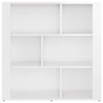 vidaXL Buffet Blanc brillant 80x30x80 cm Bois d'ingénierie