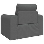 vidaXL Canapé-Lit Gris foncé 98 x 71 x 83 cm tissu