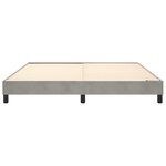 vidaXL Cadre de lit Gris clair 160x200 cm Velours