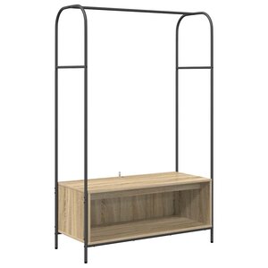 vidaXL Porte-vêtements Marron 100 x 44 x 160 cm Bois d'ingénierie