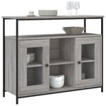 vidaXL Buffet sonoma gris 100x35x80 cm bois d'ingénierie