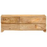 vidaXL Meuble TV Bois de manguier solide 110x30x40 cm
