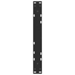 vidaXL Pieds de table basse en forme de V  2 pièces  noir  60 x (42-43 3) cm  acier