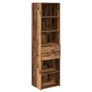 vidaXL Haut Armoire Bois Ancien 50 x 42 5 x 185 cm Bois d'ingénierie