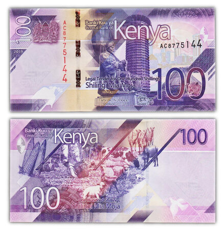 Billet de Collection 100 Shillings 2019 Kenya - Neuf - P