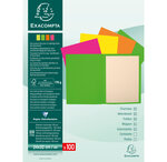 Paquet 100 chemises FLUO 170 - 24x32cm EXACOMPTA