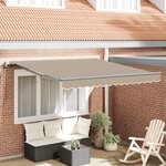 Auvent automatique rétractable vidaXL Beige 300x250 cm