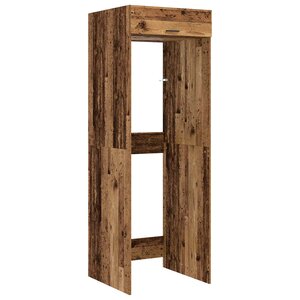 vidaXL Armoire pour machine à laver Bois ancien 67 5 x 68 x 200 cm