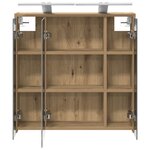 vidaXL Armoire Miroir de Salle de Bain Chêne artisan